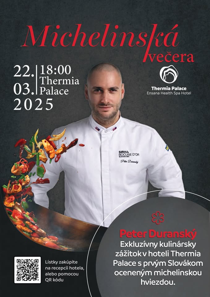 Michelinská večera s Petrom Duranským v Thermia Palace