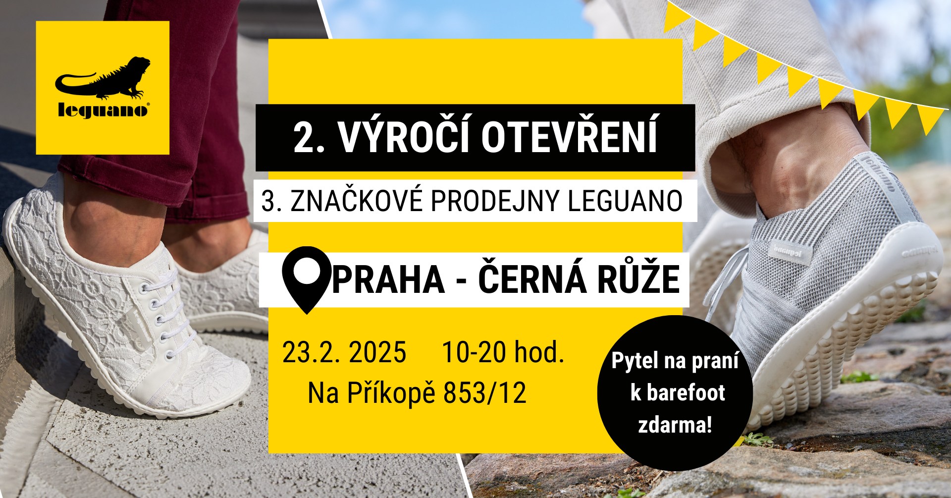 2. výročí otevření 3. značkové prodejny leguano