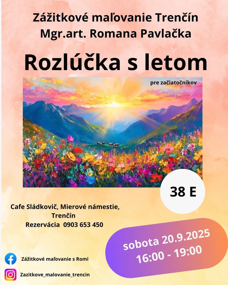 zážitkové maľovanie Rozlúčka s letom