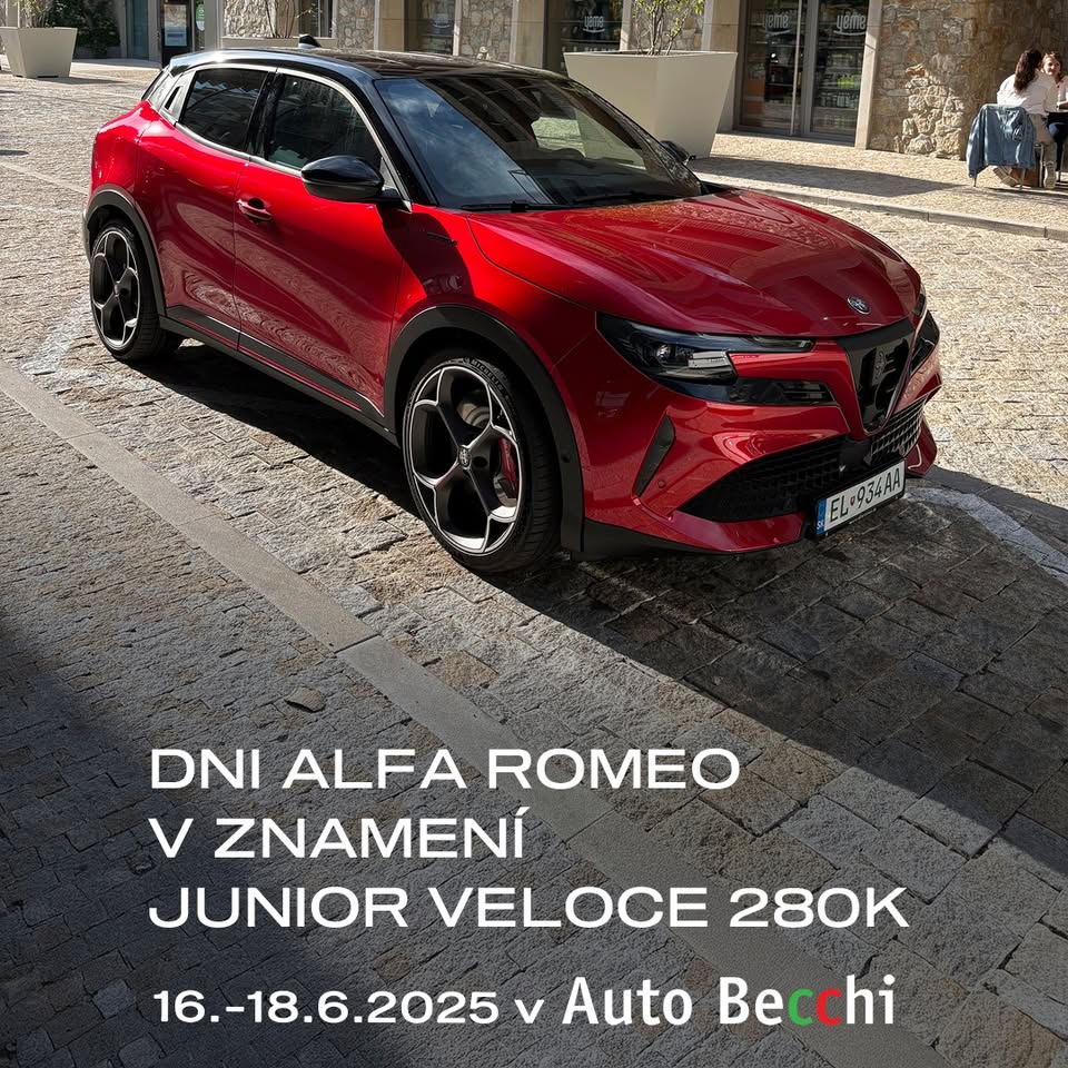 Dni Alfa Romeo v Auto Becchi - Junior Veloce 280 koní, Giulia, Stelvio, Tonale