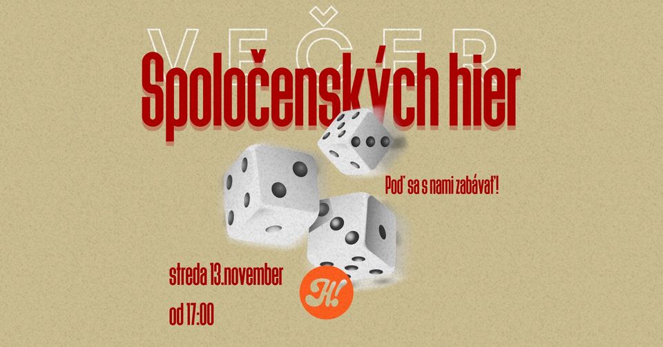 Večer Spoločenských Hier