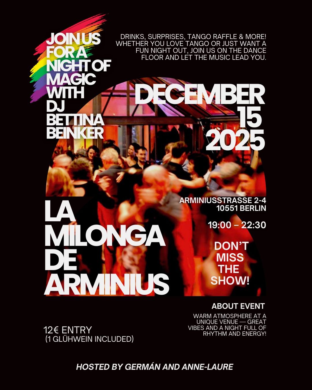 15.12 – La Milonga de Arminius · Jahresabschieds-Milonga