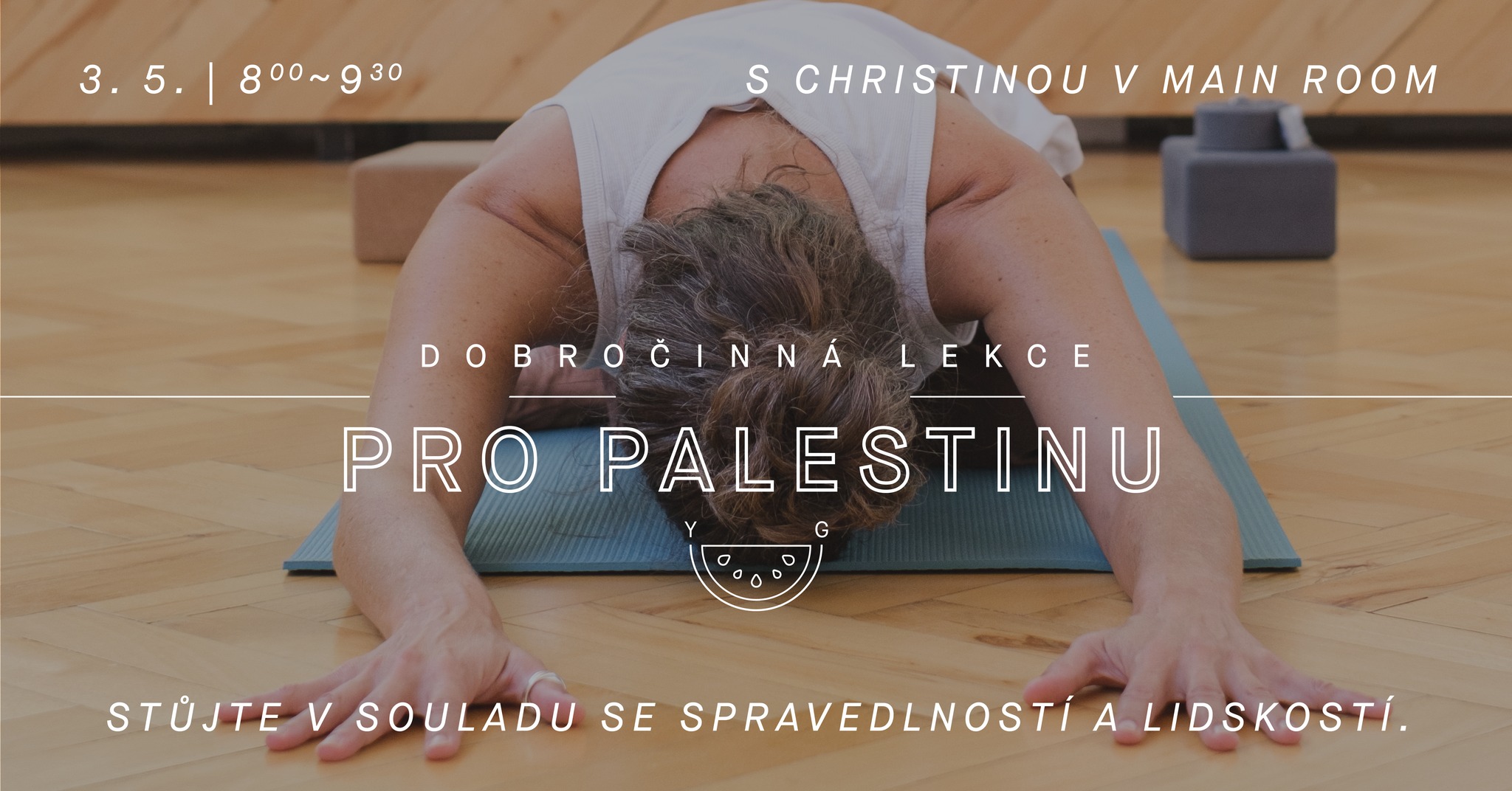DOBROČINNÁ LEKCE PRO PALESTINU s Christinou