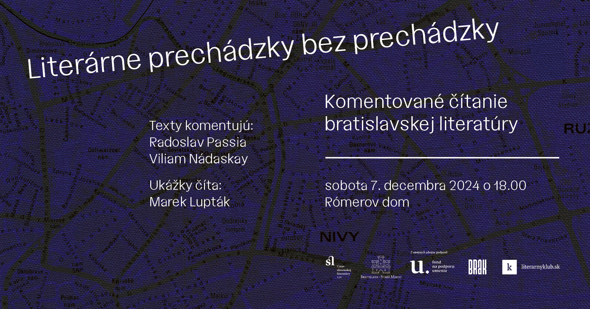 Literárne prechádzky bez prechádzky: Komentované čítanie bratislavskej literatúry