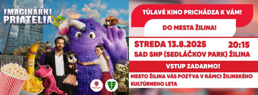Túlavé kino prichádza do Žiliny! Premietame film Imaginárni priatelia!