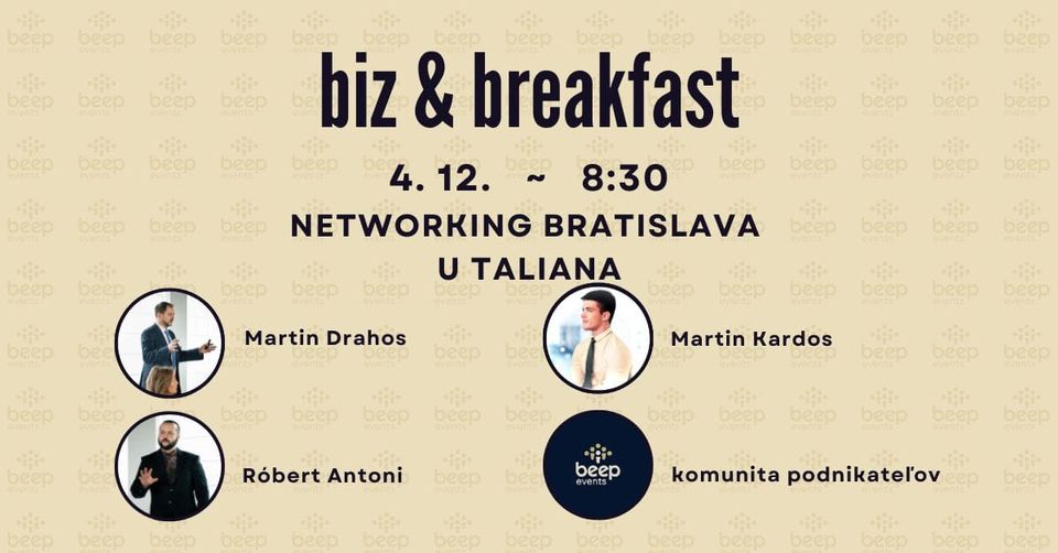 Bratislava networking business breakfast U Taliana