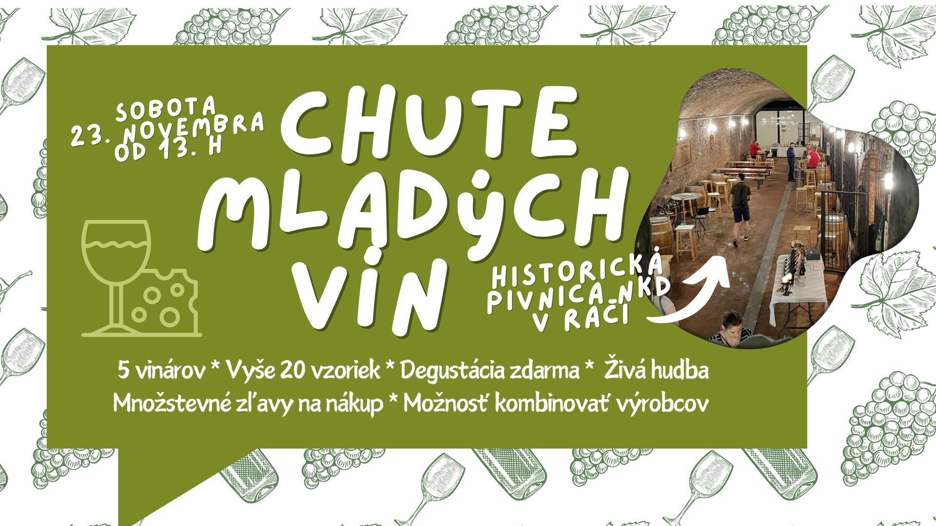 Chute mladých vín v historickej pivnici