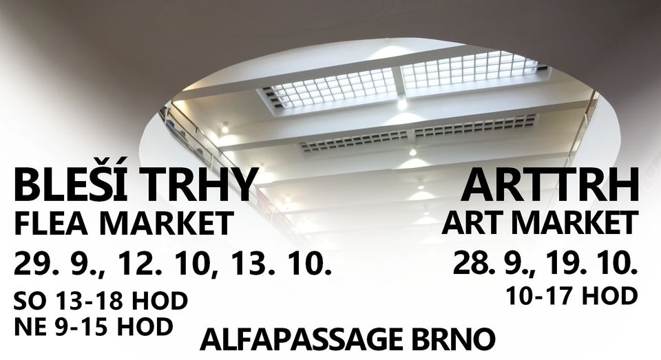 Bleší trh - flea market  ALFAPASSAGE Brno
