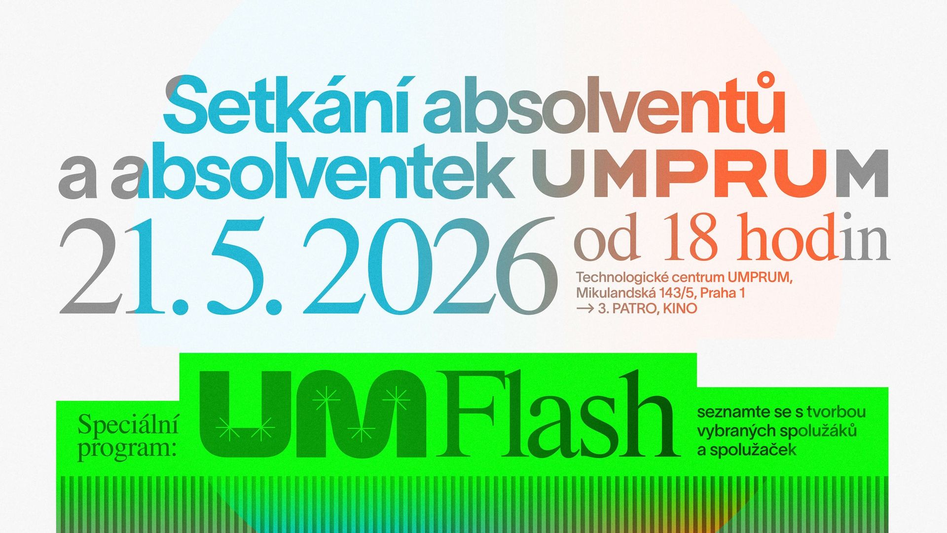 Setkání absolventů a absolventek UMPRUM – květen 2026
