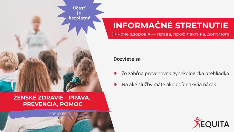 Dve témy: Ženské zdravie- práva, prevencia, pomoc+ Očkovanie na Slovensku: povinnosti a odporúčania