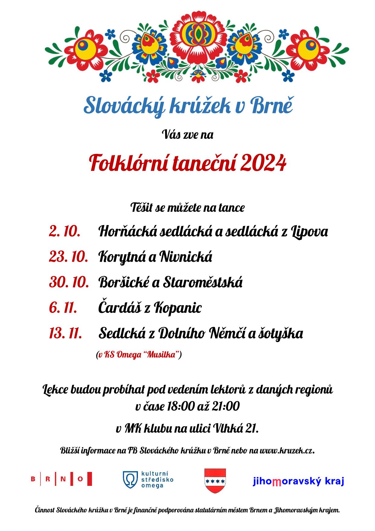 Folklórní taneční 2024