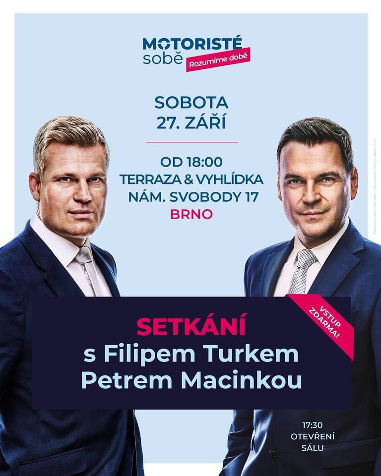 Setkání s Filipem Turkem a Petrem Macinkou