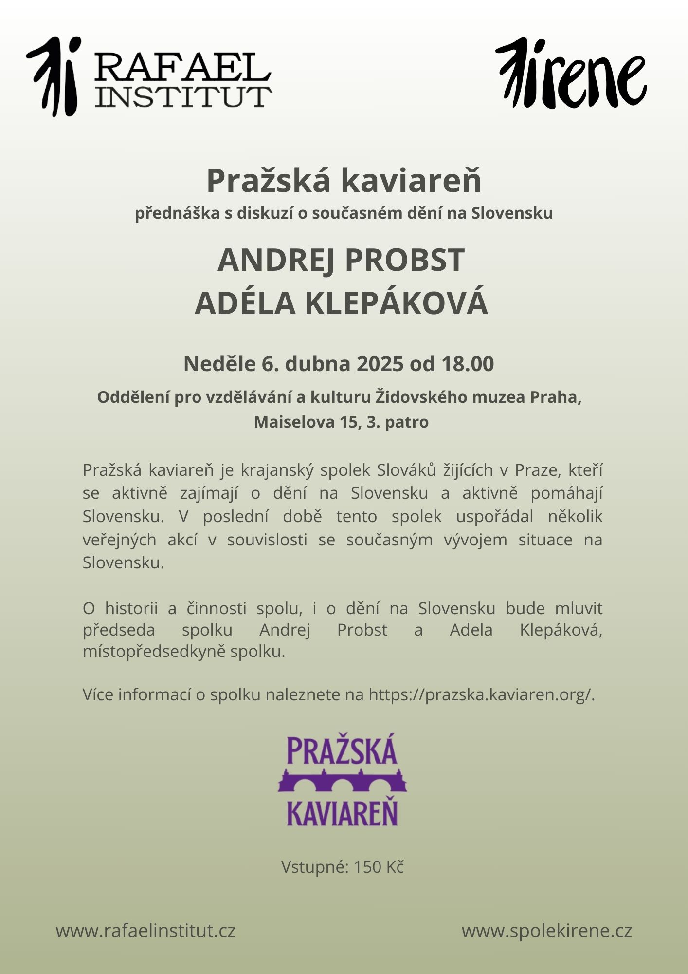 Andrej Probst, Adéla Klepáková: Pražská kaviareň - o současném dění na Slovensku