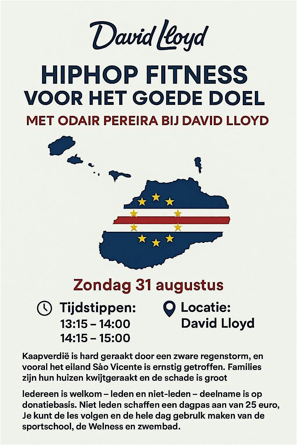Hip Hop Fitness voor het goede doel door Odair Pereira bij David Lloyd