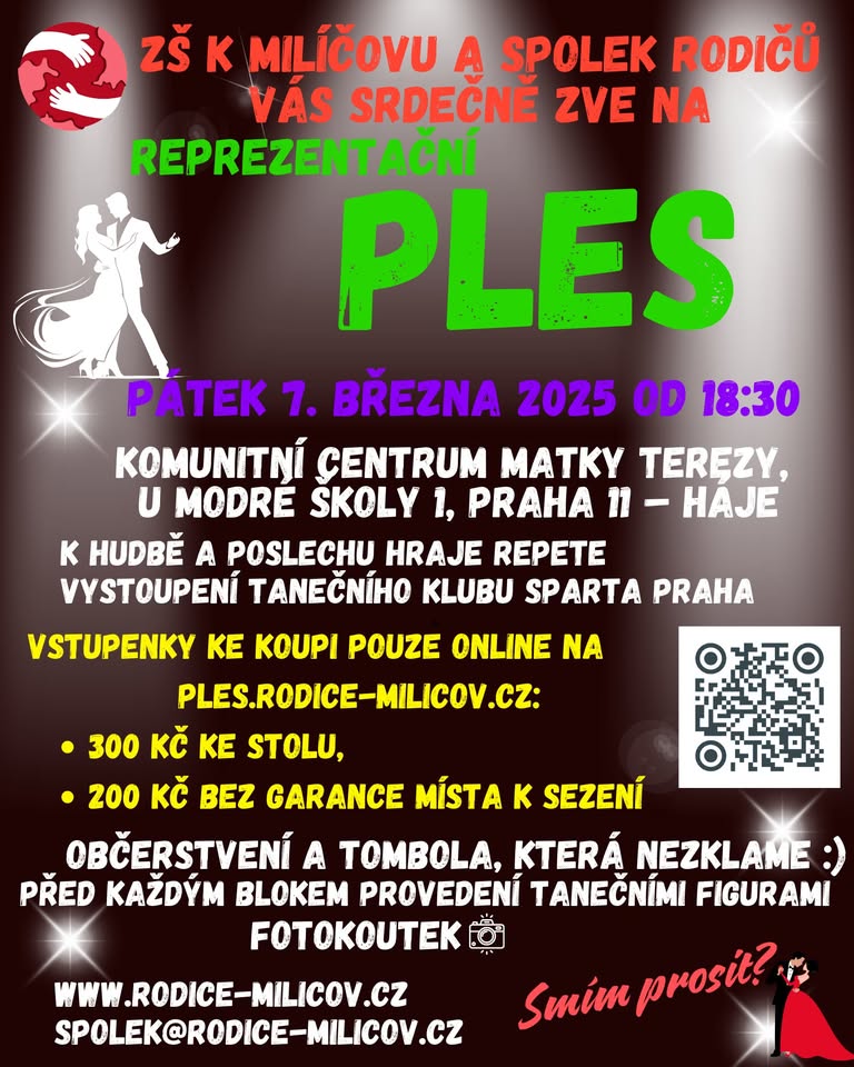 Reprezentační ples ZŠ K Milíčovu