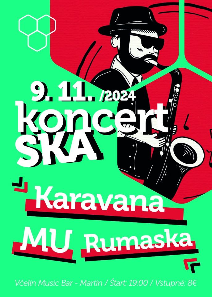 SKA koncert vo Včelíne - Karavana, Rumaska, MU