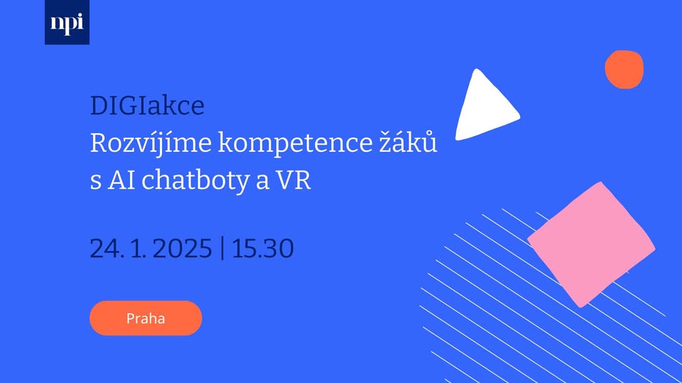 DIGIakce: Rozvíjíme kompetence žáků s AI chatboty a VR