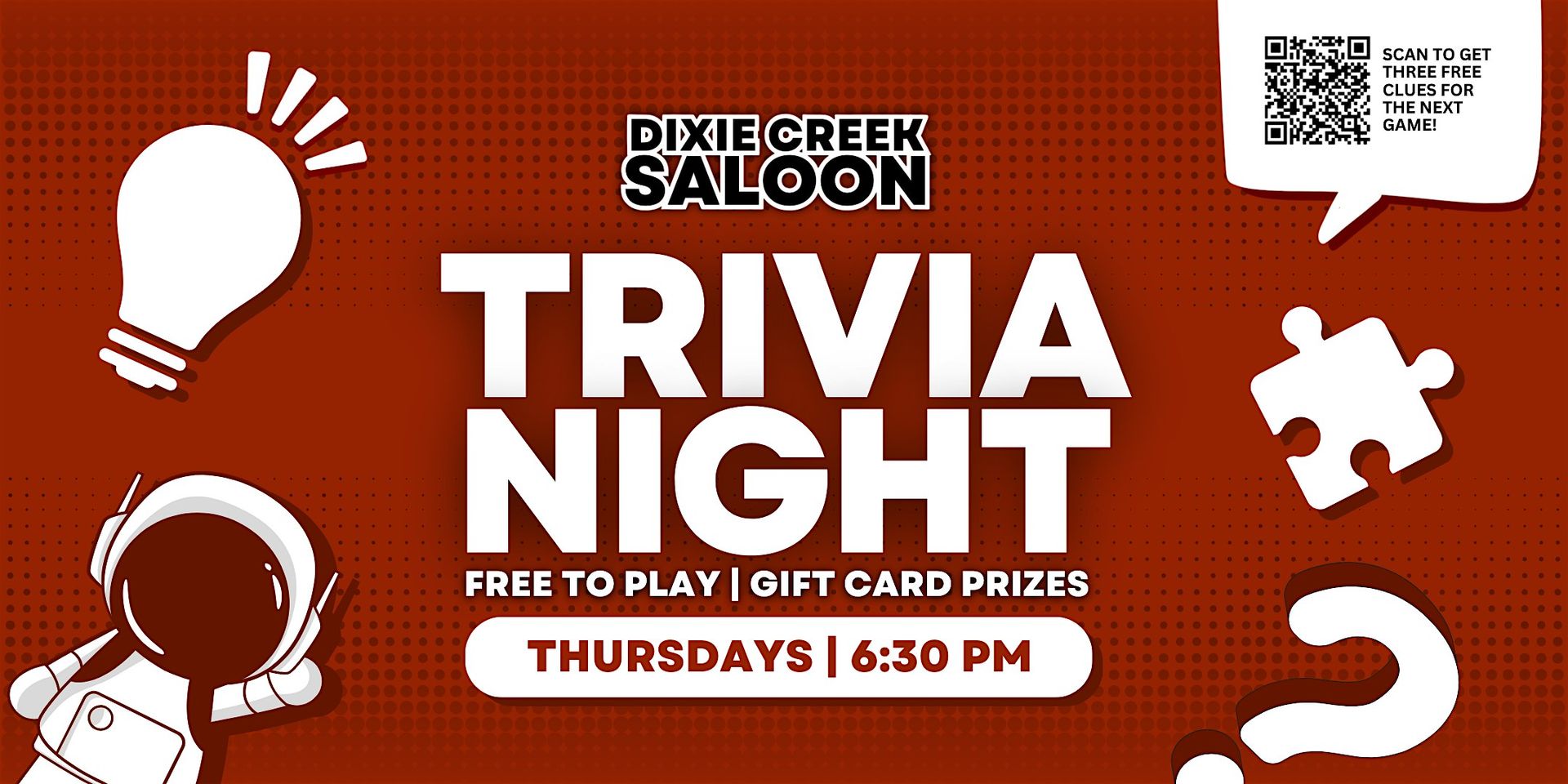 Trivia Night at Dixie Creek Saloon