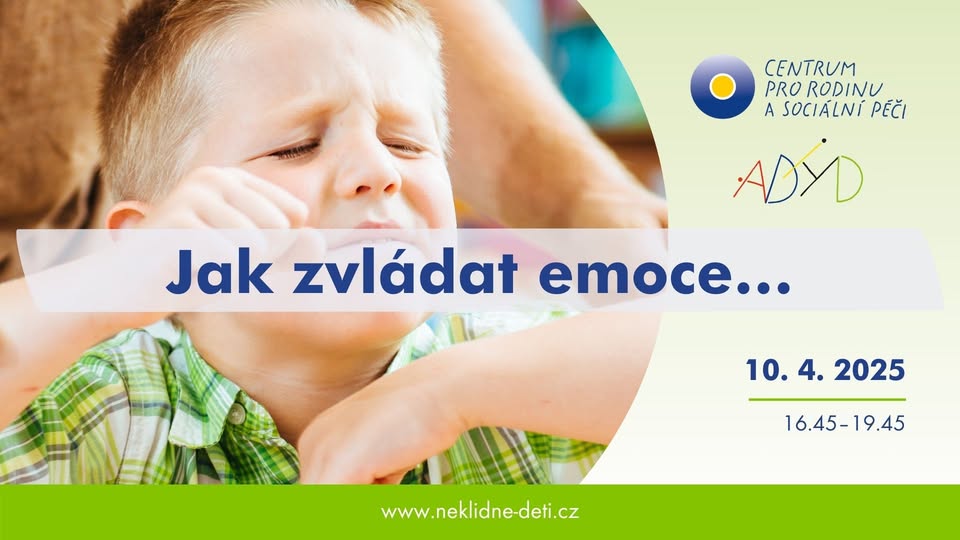 Workshop: Jak zvládat emoce u neklidného dítěte