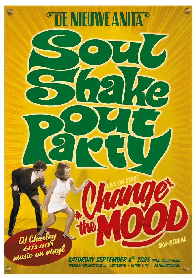 SOUL SHAKE-OUT PARTY - LIVE ‘Change The Mood’ (Old school Jamaican music )