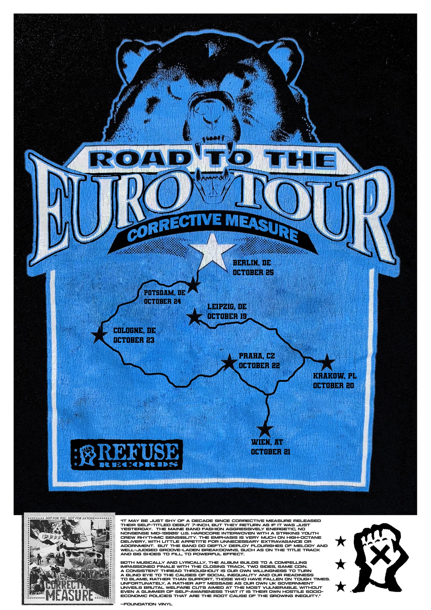 CORRECTIVE MEASURE European tour 2025
