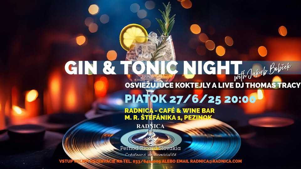 Gin & Tonic Night v Radnici