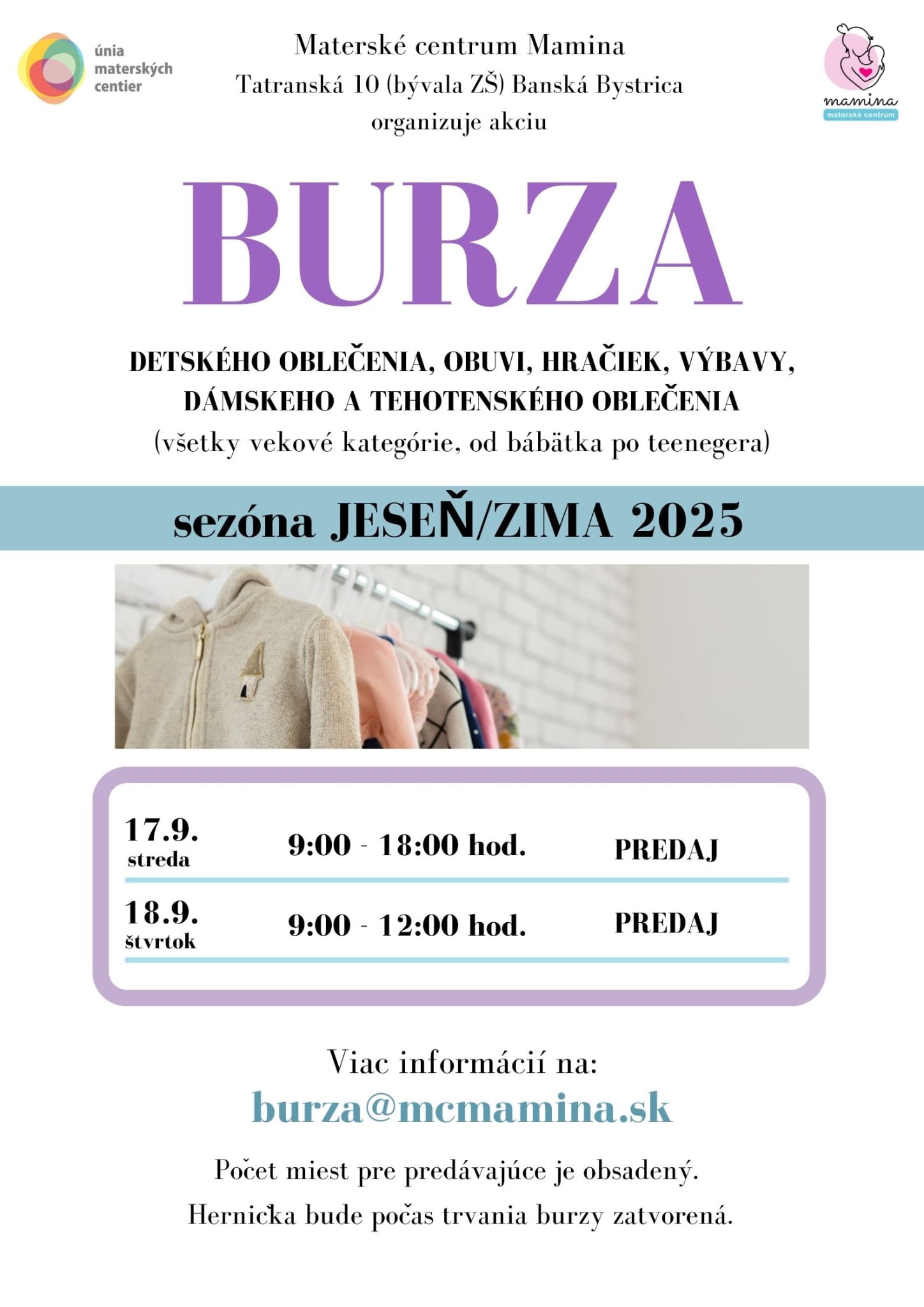 BURZA oblečenia 🍂 jeseň/zima ❄️