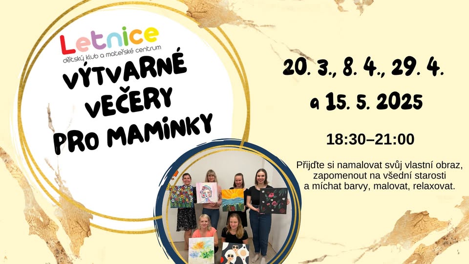 Výtvarné večery - přijďte si namalovat svůj obraz
