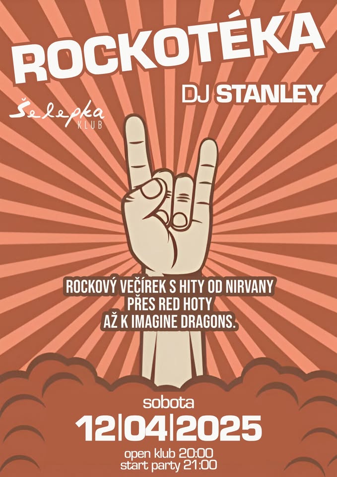 ROCKOTÉKA - Dj Stanley - Klub Šelepka - Brno