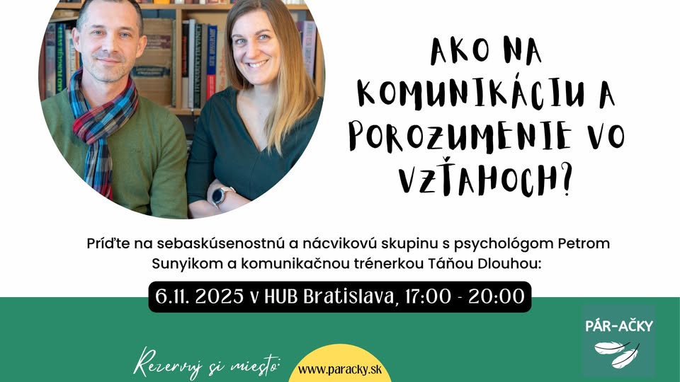 PÁR-ačky: Ako na porozumenie vo vzťahoch