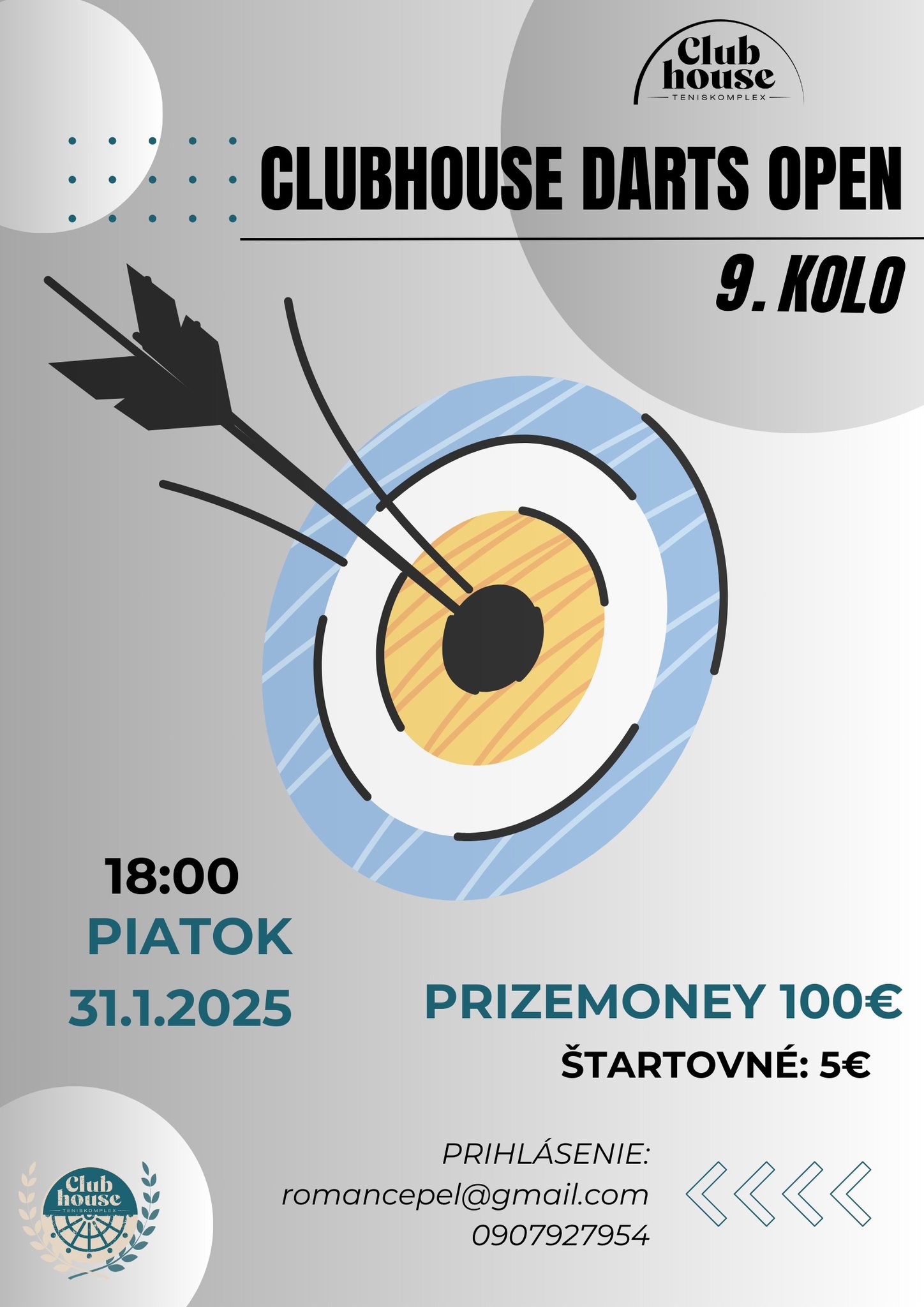 9.kolo CLUBHOUSE DARTS OPEN