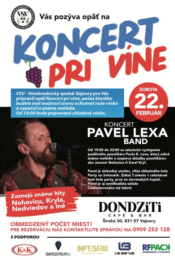 Koncert pri víne / Pavel Lexa band