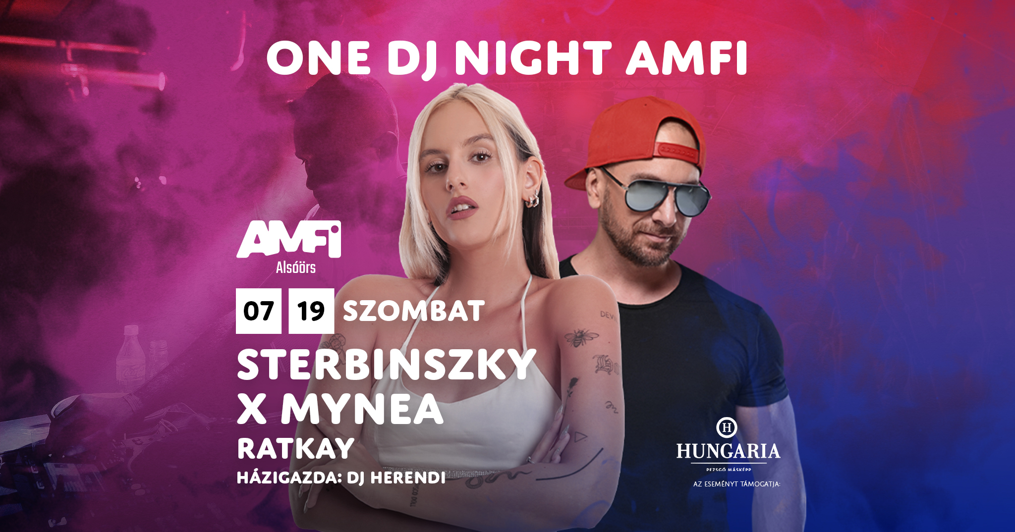 ONE DJ NIGHT AMFI / STERBINSZKY X MYNEA 07.19