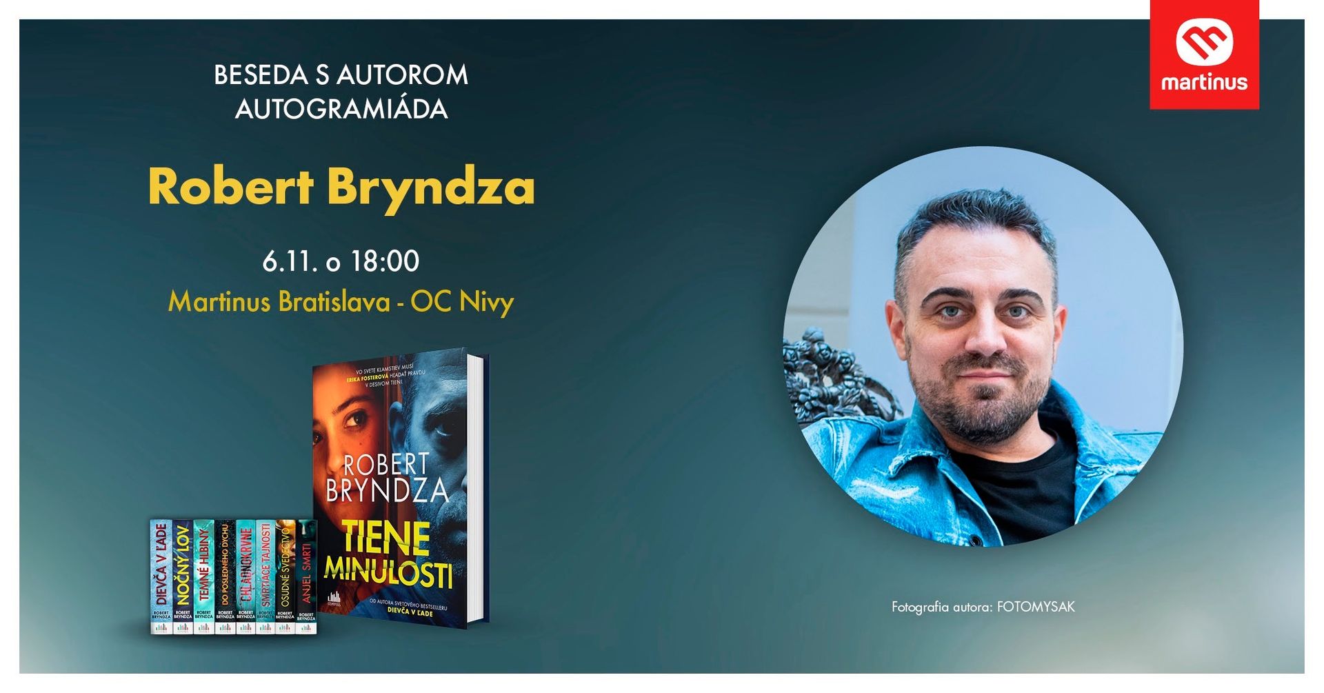 Beseda a autogramiáda s Robertom Bryndzom