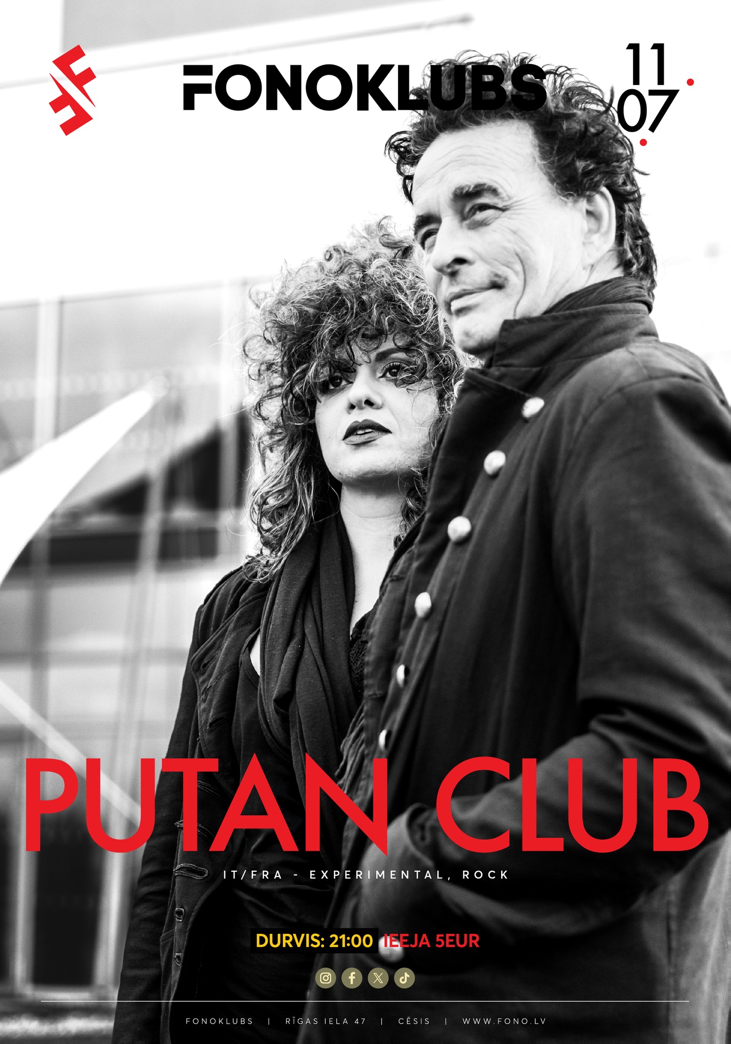 Putan Club – eksperimentāls duets no Francijas un Itālijas + grupa "Rēgi" | Fonoklubs