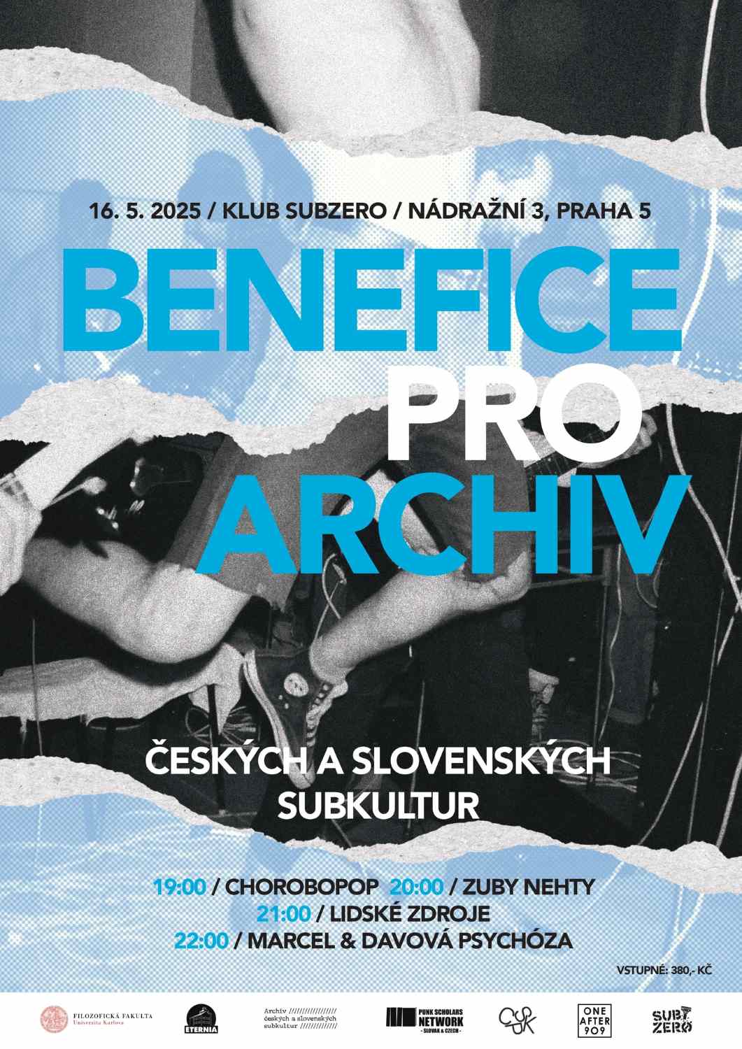 Benefice pro Archiv: Chorobopop, Zuby Nehty, Lidské Zdroje, Marcel & Davová psychóza