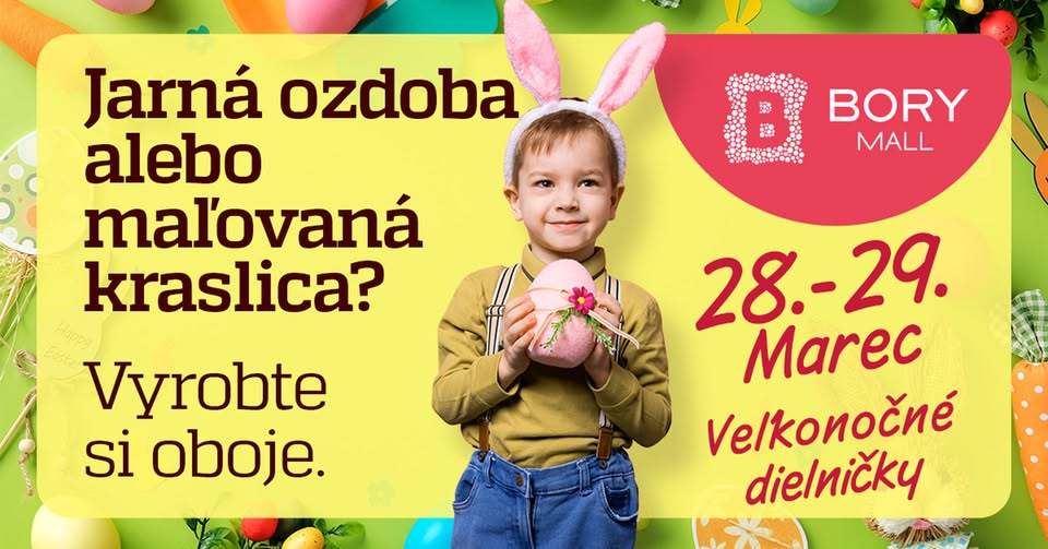 VEĽKONOČNÉ DIELNIČKY - Vyrobte si jarné ozdoby či maľované kraslice