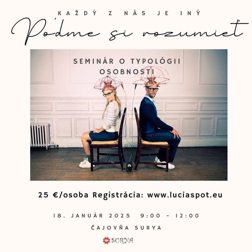 POĎME SI ROZUMIEŤ – seminár o typológii osobnosti