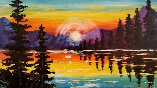 Radiant Sunset Paint Party At SW PDX Steeplejack
