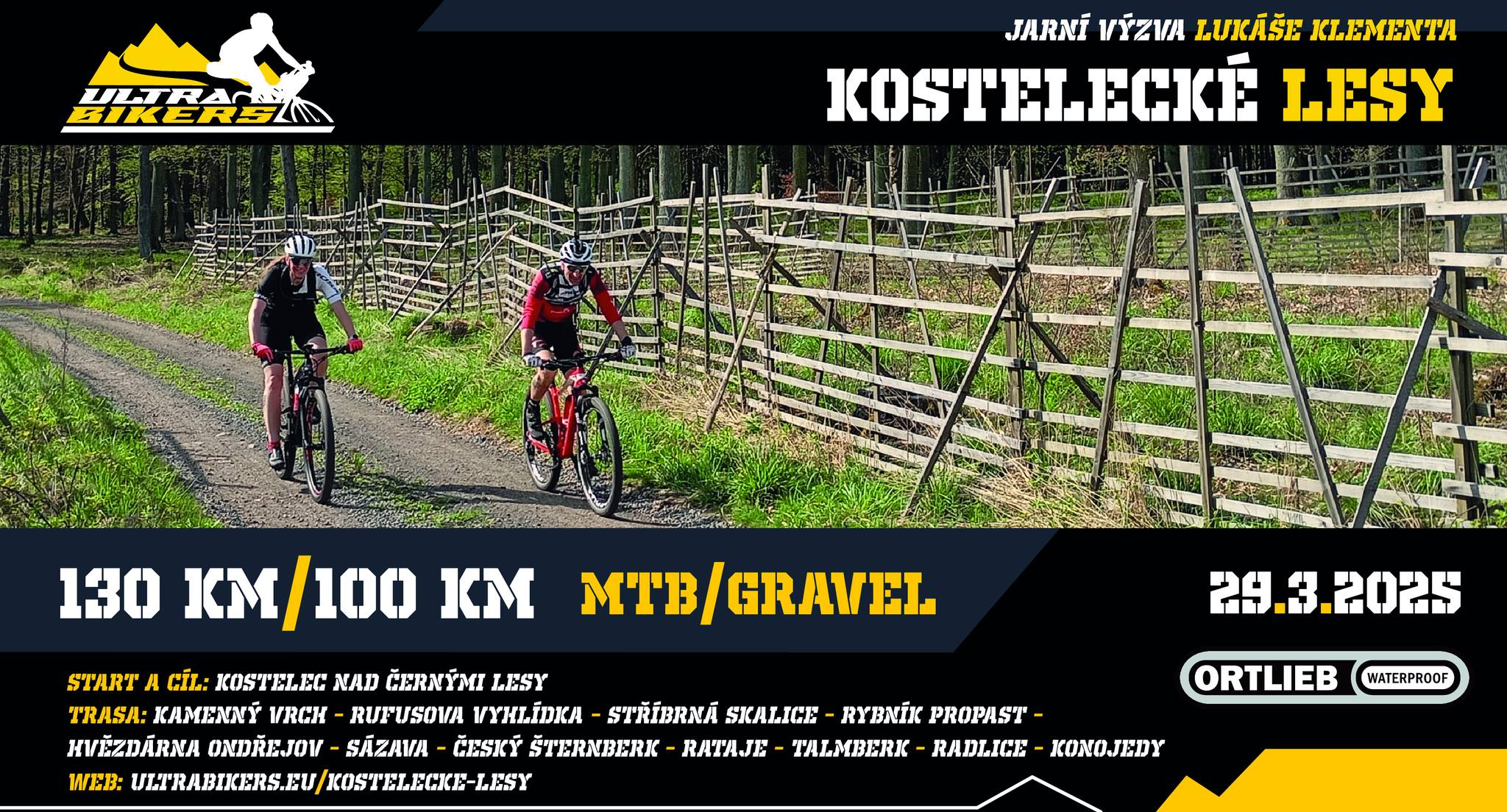 KOSTELECKÉ LESY - 130km Výzva Poháru UB pro horská kola
