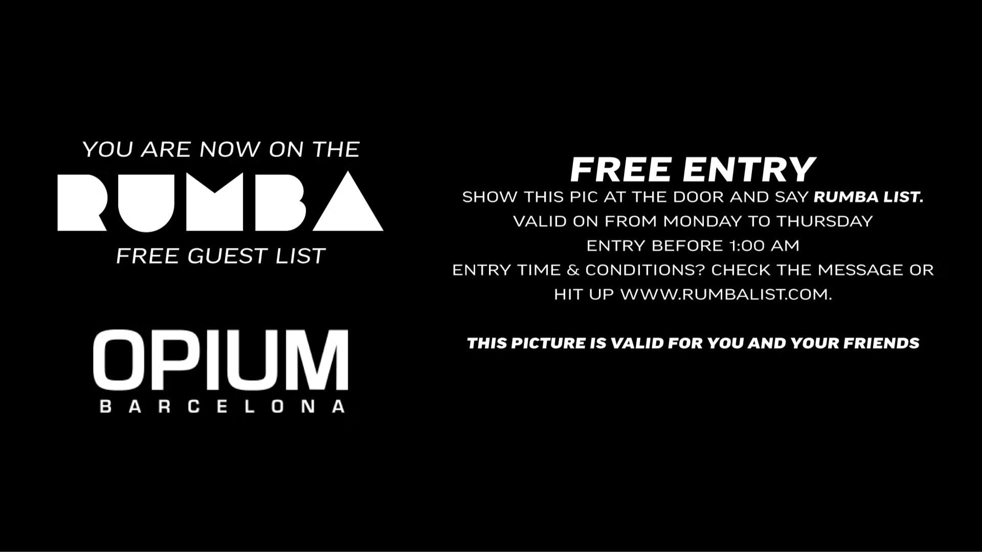 Jet Lag Thursdays at Opium – Free Entry with RUMBA 🪩✨