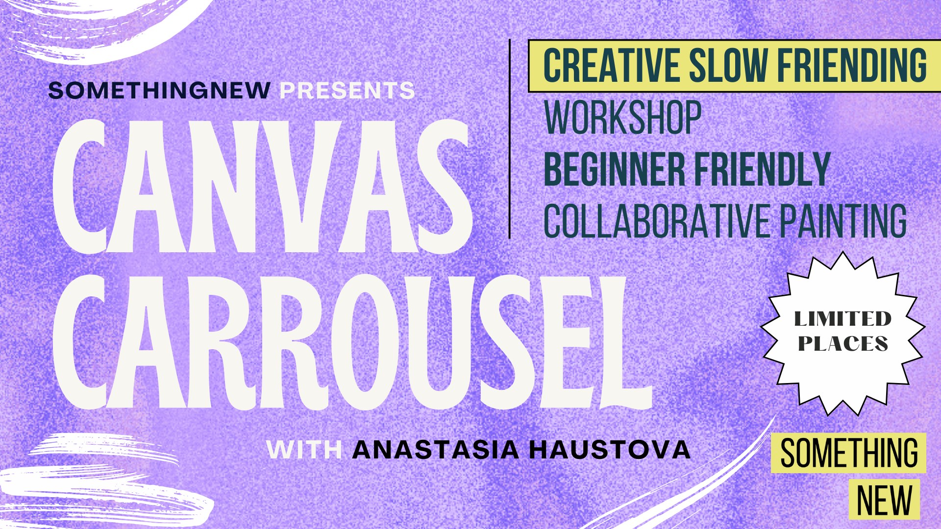 CANVAS CARROUSEL (Creative slow friending-collaborative painting workshop)
