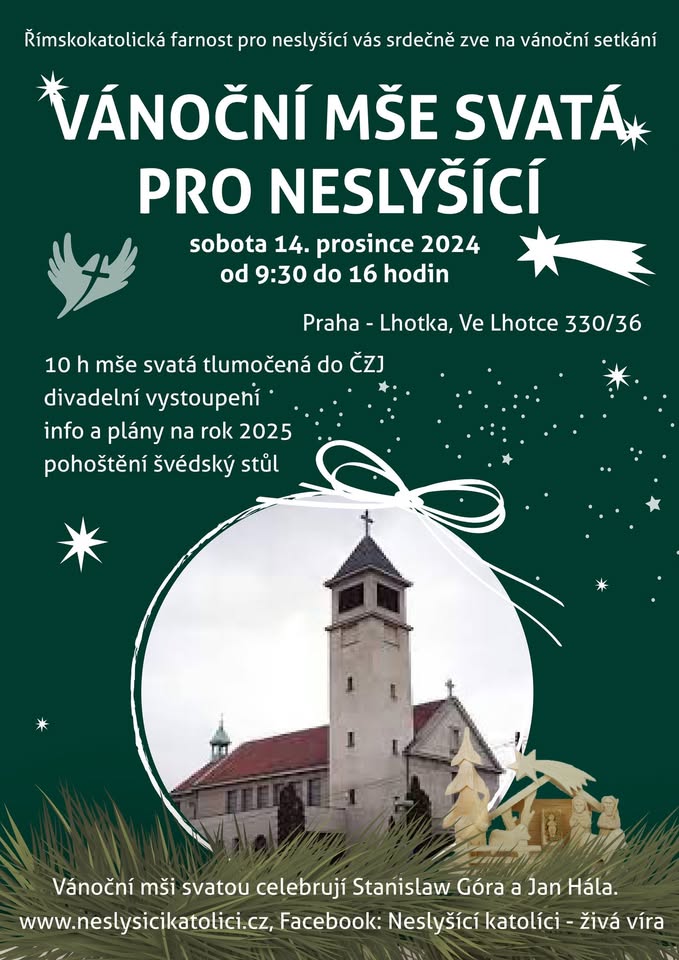 VÁNOČNÍ MŠE SVATÁ PRO NESLYŠÍCÍ