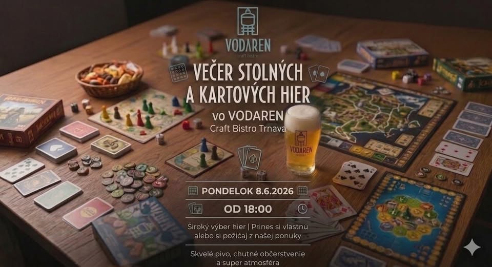 Večer stolných a kartových hier