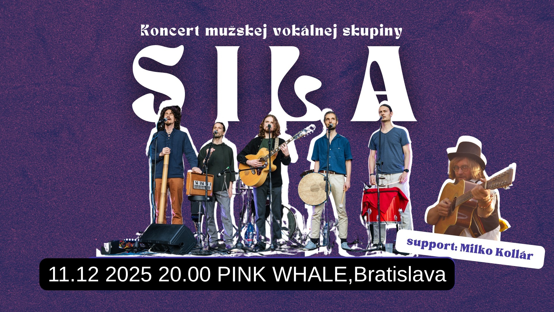 Koncert Sila + Milko Kollár / PINK WHALE