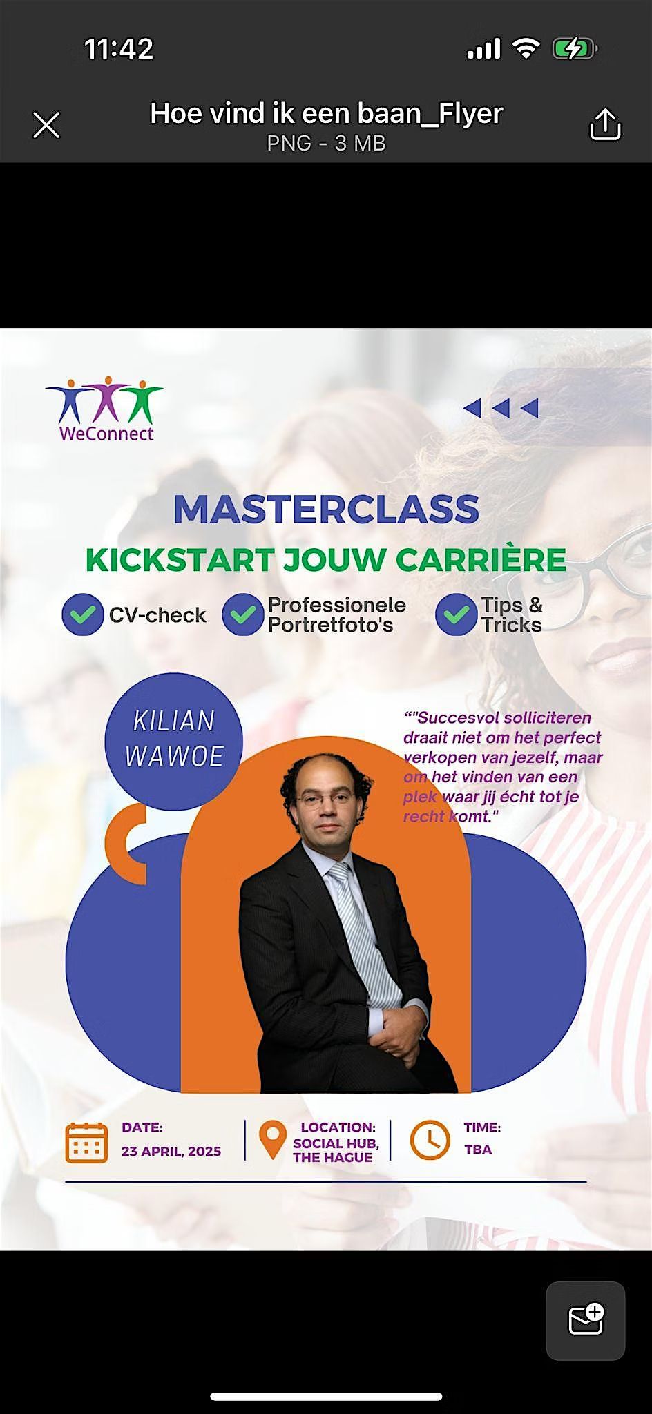 Kickstart jouw carrière met Kilian Wawoe!