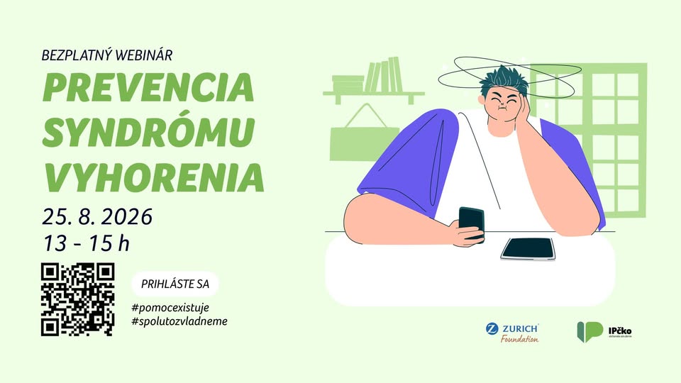BEZPLATNÝ WEBINÁR: PREVENCIA SYNDRÓMU VYHORENIA