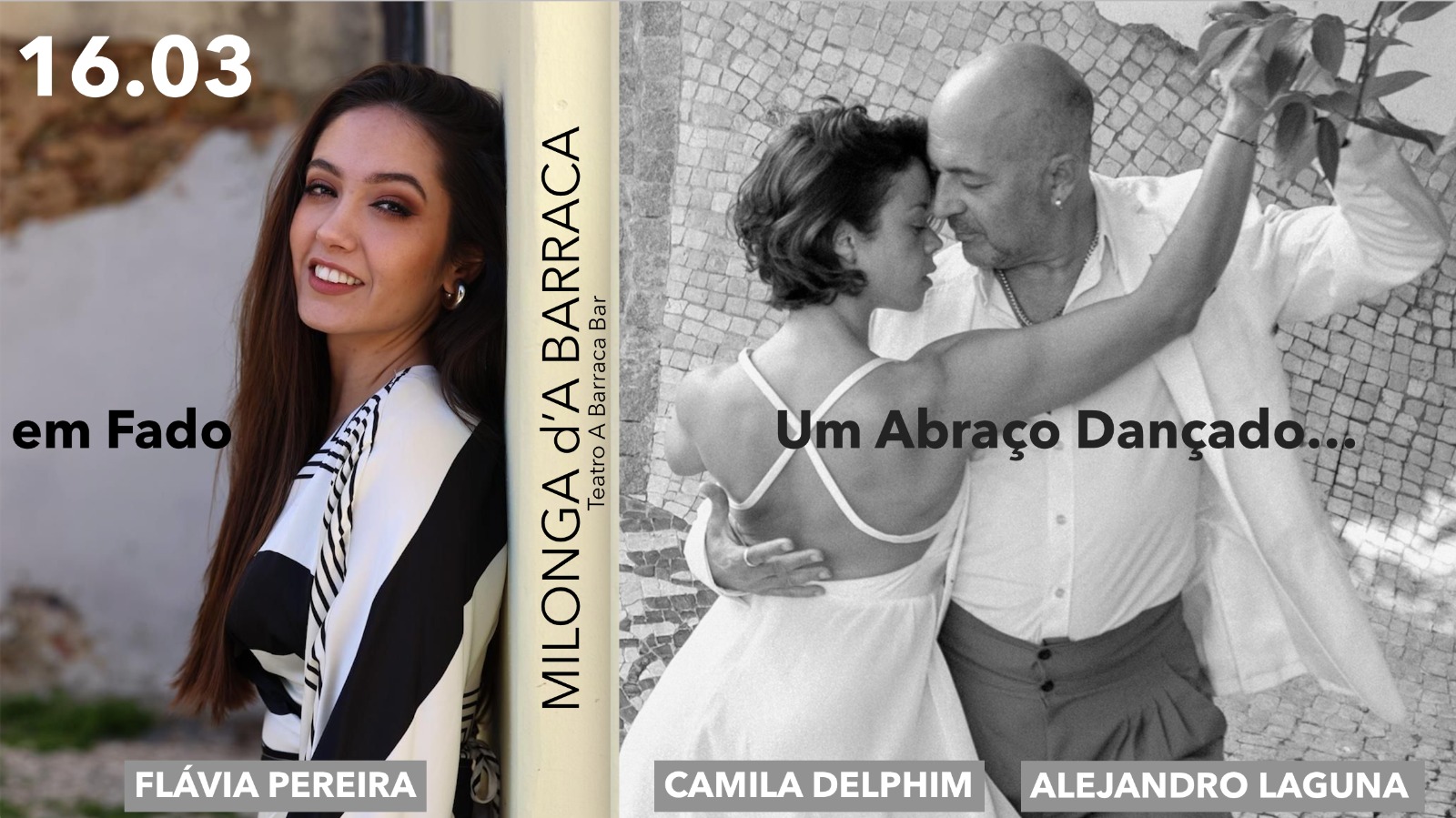 Domingo, 16 de Março | TANGO com FADO