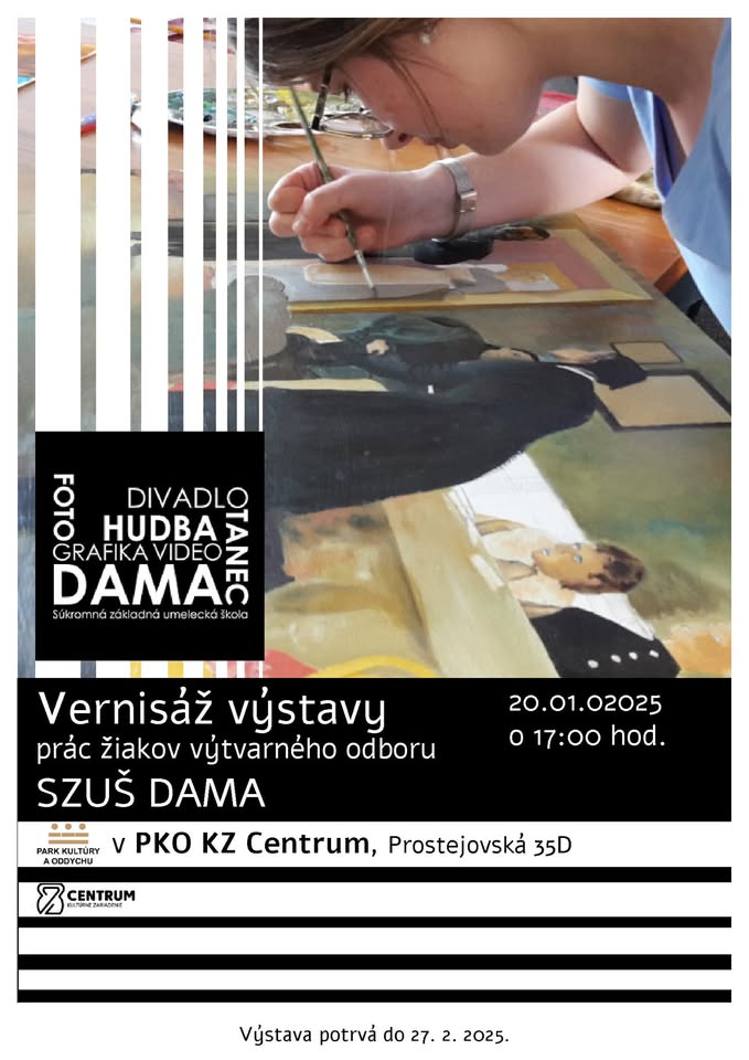 Vernisáž výstavy prác žiakov výtvarného odboru SZUŠ DAMA