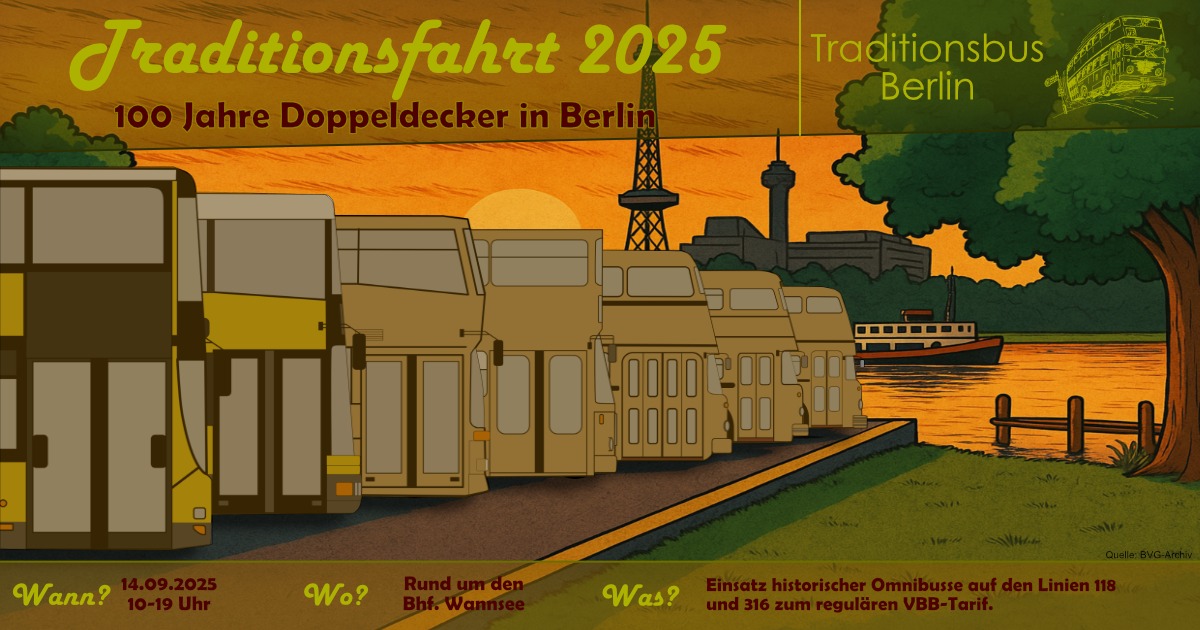 Traditionsfahrt 2025 - 100 Jahre Doppeldecker